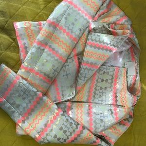 Colored Metallic Blazer